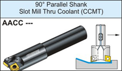 90o Parallel Shank Slot Mill Thru Coolant CCMT