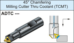  45Chamfering Milling Cutter Thru Coolent TCMT
