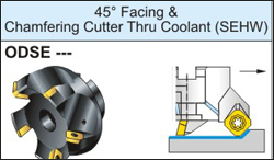 43o Facing And Chamfering Cutter Thru Coolant SEHW