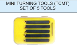 MINI TURNING TOOLS TCMT SET OF 5 TOOLS 