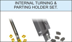 INERNAL TURNING  ANDPARTING HOLDER SET