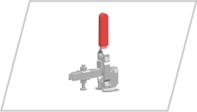 VERTICAL HANDLE - FLANGED BASE-HEAVY DUTY